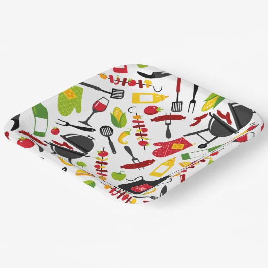 BBQ PAPIEREN BORDJE (Gebogen)