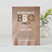 BBQ-partij voor backyard Retirement Kaart (Staand voorkant)
