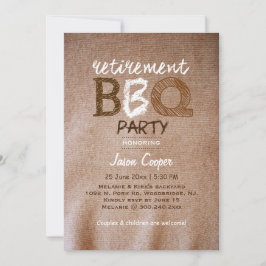 BBQ-partij voor backyard Retirement Kaart