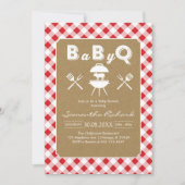 BBQ Party Baby Shower Invitation Kaart (Voorkant)