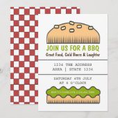 BBQ Party Big Burger Bun Kaart (Voorkant / Achterkant)