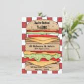 BBQ Party Big Burger Kaart (Staand voorkant)