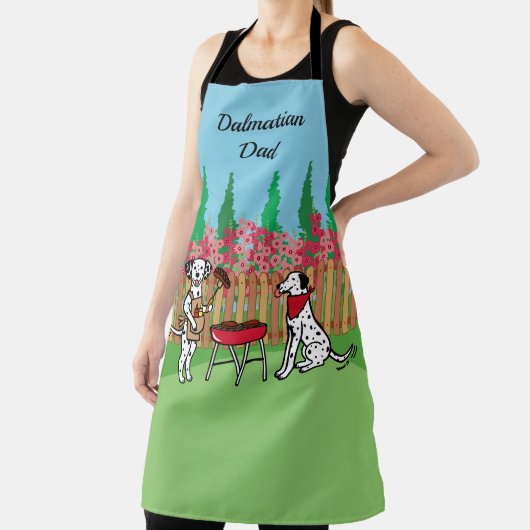 BBQ Party Dalmatian Dad Schort (Insitu)