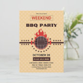 BBQ Party Flyer Kaart (Staand voorkant)