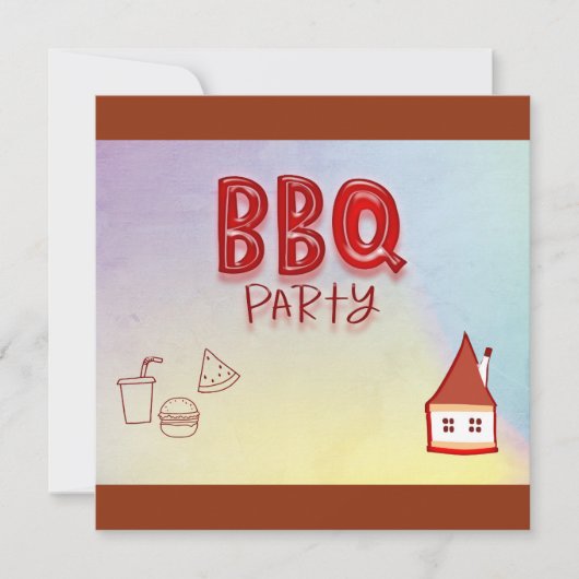 BBQ Party Kaart (Voorkant)