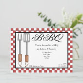 BBQ Party Kaart (Staand voorkant)