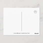 BBQ Party Labradors Hollyhock Flowers Briefkaart (Achterkant)