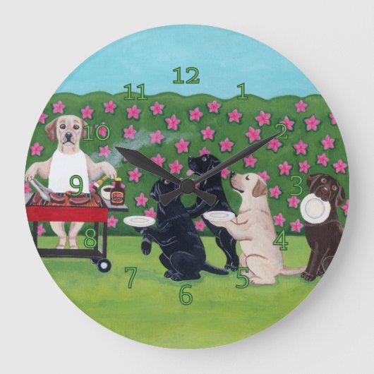 BBQ Party Labs in de Azalea Garden Grote Klok (Voorkant)