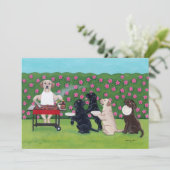 BBQ Party Labs in de Azalea Garden Kaart (Staand voorkant)