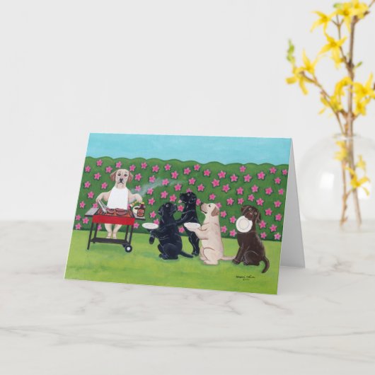 BBQ Party Labs in de Azalea Garden Kaart (Gele Bloem)