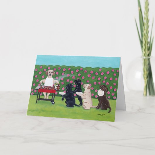 BBQ Party Labs in de Azalea Garden Kaart (Voorkant)