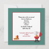 BBQ Party Met Roken Grill Kaart (Achterkant)