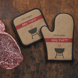 BBQ Party Ovenwant & Pannenlap Set