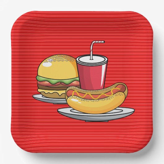 BBQ Party Papieren Bordje (Voorkant)