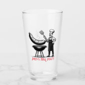BBQ Party Personalized Chef Glas (Voorkant)