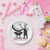BBQ Party Personalized Chef Papieren Bordje (Feest)