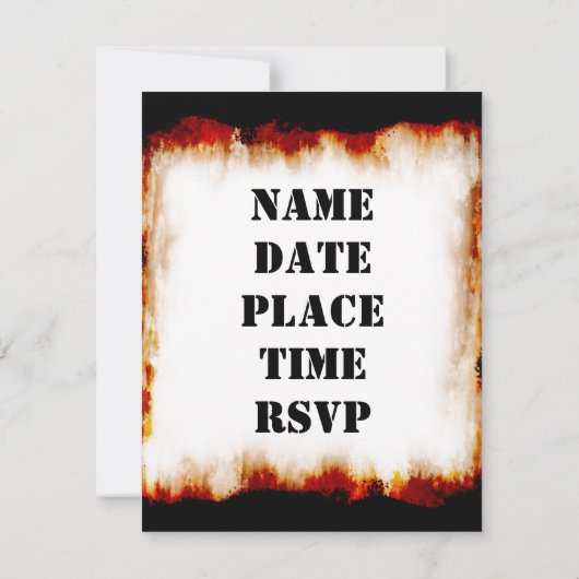 BBQ Party! Uitnodiging (Achterkant)