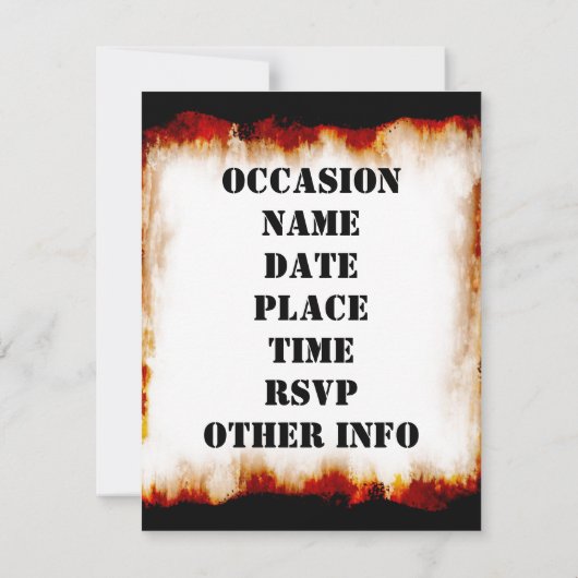 BBQ Party! Uitnodiging (Achterkant)