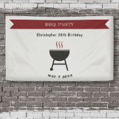 BBQ Party Verjaardag Spandoek