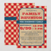 BBQ picknick rustieke familie reünie uitnodiging (Voorkant / Achterkant)