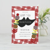 BBQ Picknick Vaderdag Koelen Grillen  Kaart (Staand voorkant)