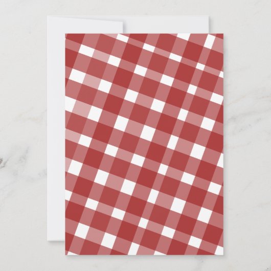 BBQ Picknick Vaderdag Koelen Grillen  Kaart (Achterkant)