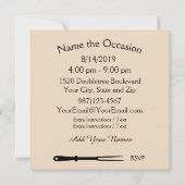 BBQ Picknick Varkensfeest ! Save The Date (Achterkant)