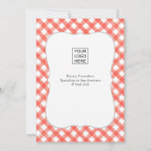 BBQ Picnic Add Logo Kaart (Achterkant)