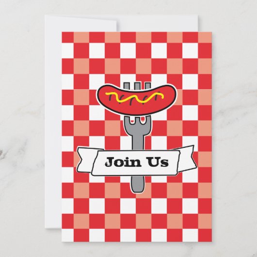 BBQ Picnic Uitnodiging (Voorkant)