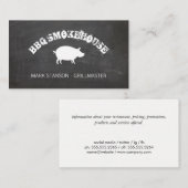 BBQ/Pig/Chalk Achtergrond Visitekaartje (Voorkant / Achterkant)