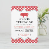 BBQ Pig Party Kaart (Staand voorkant)