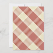 BBQ Pig Roast  Red Gingham Volwassen Verjaardag Kaart (Achterkant)