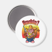 BBQ Pig Smokin'! Magneet (Voorkant / Achterkant)