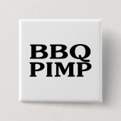 BBQ Pimp Vierkante Button 5,1 Cm (Voorkant)