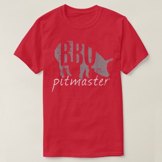 BBQ Pitmaster T, Pig Grilling Grill Vaderdag T-shirt (Design voorkant)