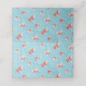  BBQ Plaats/Food Tent Kaarten-Gingham Plaatskaartje (Binnenkant ongevouwen)