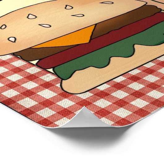 BBQ-poster Poster (Hoek)