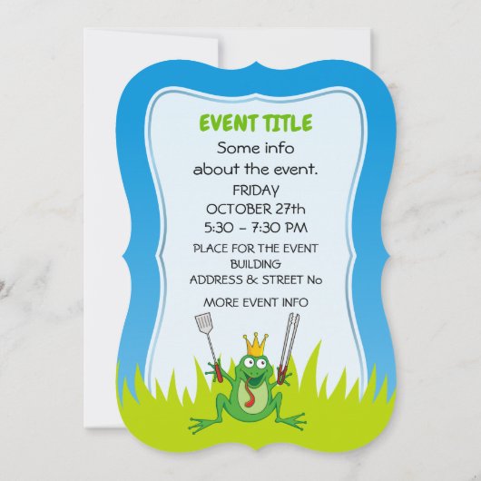 BBQ Prince Kaart (Achterkant)