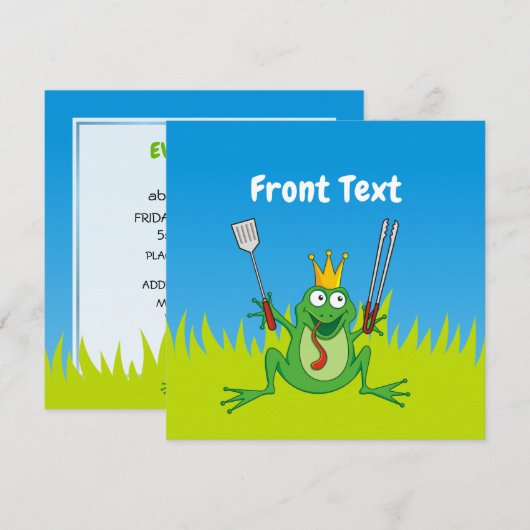 BBQ Prince Kaart (Voorkant / Achterkant)