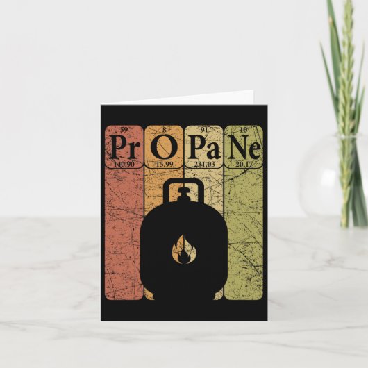BBQ Propaan Periodic Table Elements Grill BBQ Lief Kaart (Voorkant)