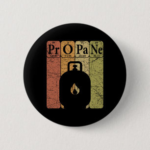 BBQ Propaan Periodic Table Elements Grill BBQ Lief Ronde Button 5,7 Cm