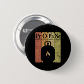 BBQ Propaan Periodic Table Elements Grill BBQ Lief Ronde Button 5,7 Cm (Voorkant /achterkant)