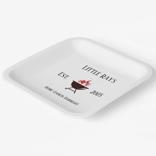 BBQ-put Papieren Bordje (Gebogen)