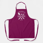 BBQ Queen Barbecue gepersonaliseerd | Beste moeder Schort (Voorkant)