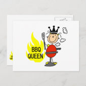 BBQ Queen Briefkaart (Voorkant / Achterkant)