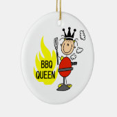 BBQ Queen Keramisch Ornament (Rechts)