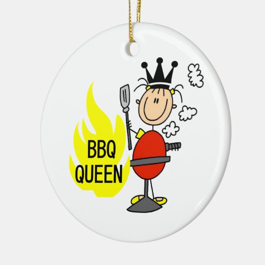 BBQ Queen Keramisch Ornament (Links)
