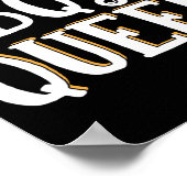 BBQ Queen Smoker Grill Barbecue Meat Grilling Poster (Hoek)