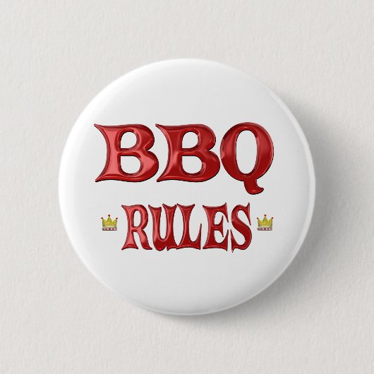 BBQ-regels Ronde Button 5,7 Cm (Voorkant)