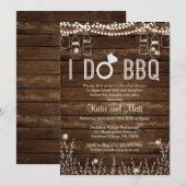BBQ Rehearsal Dinner Invitation Kaart (Voorkant / Achterkant)